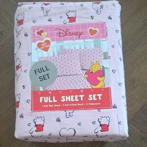 Disney Pink Winnie the Pooh Heart Sheet Set